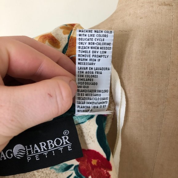 SOLD Vintage 90s Y2k Floral Short Sleeve Mini - Picture 6 of 7